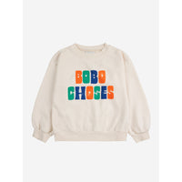 Bobo Choses Off White Multicolor Logo Sweatshirt