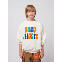 Bobo Choses Off White Multicolor Logo Sweatshirt
