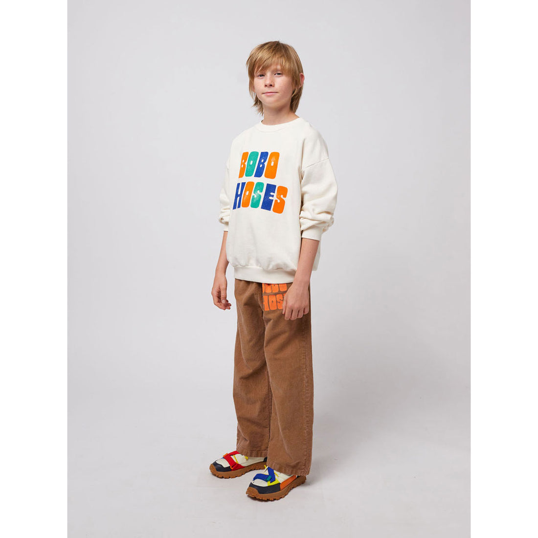 Bobo Choses Off White Multicolor Logo Sweatshirt