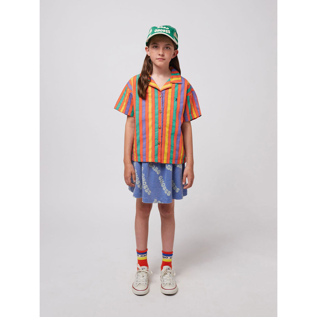 Bobo Choses Blue Wavy Bobo Choses All Over Skirt
