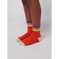 Bobo Choses Red Bobo Choses Color Block Short Socks