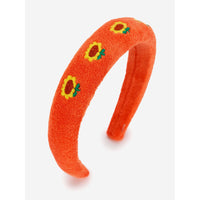 Bobo Choses Red Sunflower Embroidered Terry Cloth Headband