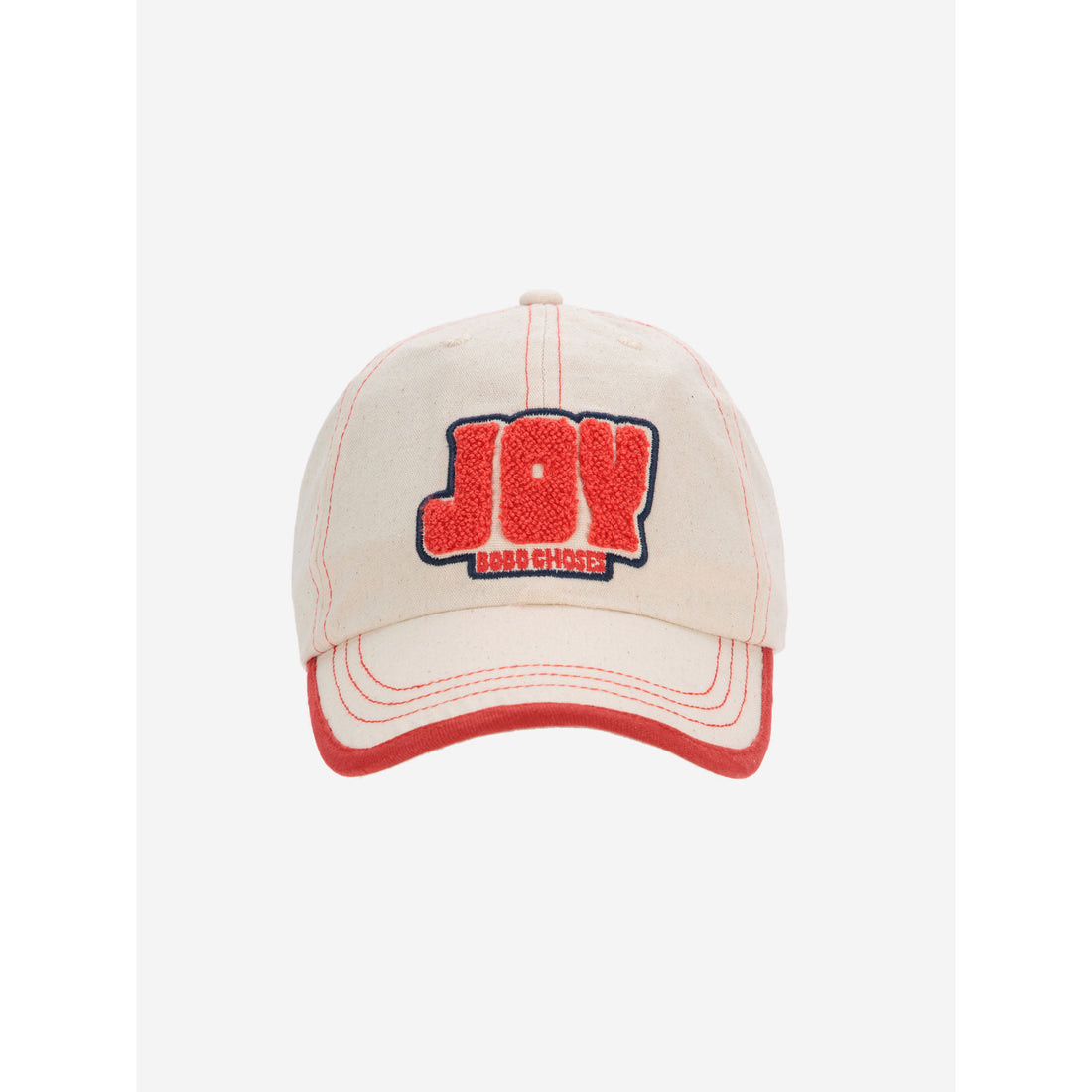 Bobo Choses Off White Joy Patch Cotton Cap