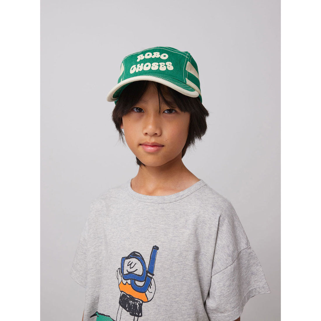 Bobo Choses Bobo Choses Green Stripes Cap