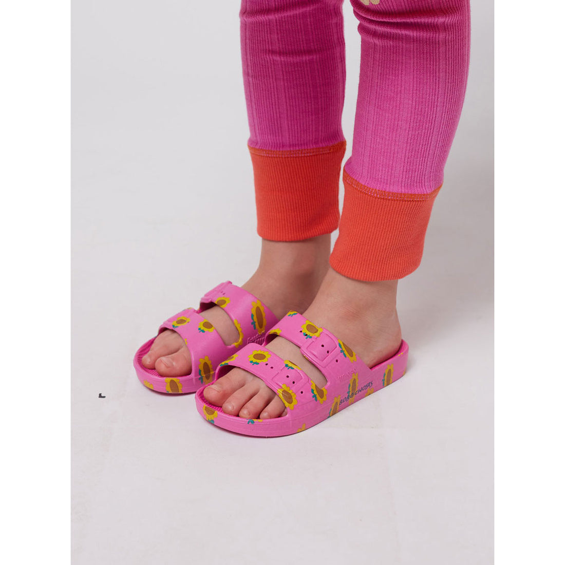 Bobo Choses Fuchsia Sunflower All Over Slides