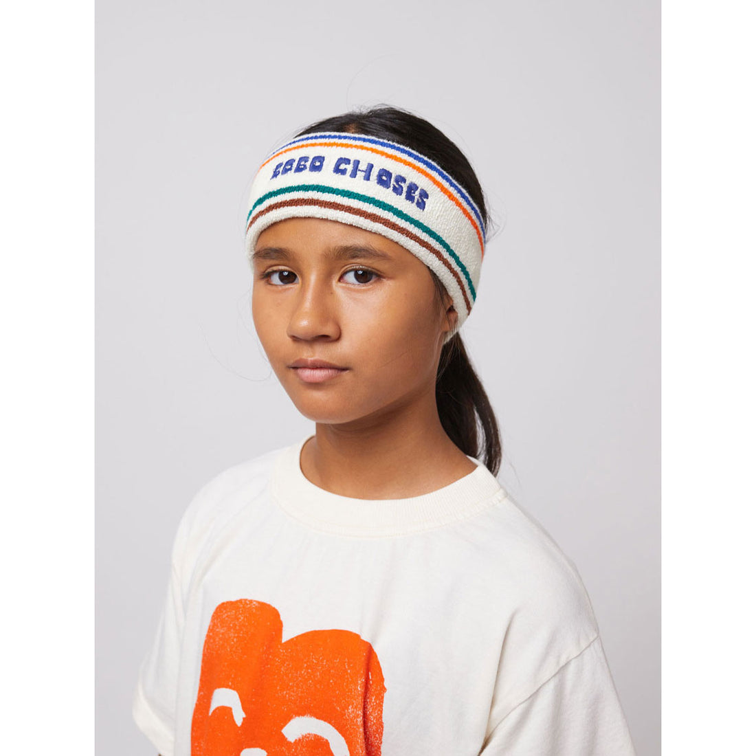 Bobo Choses Off White Bobo Choses Stripes Terry Towel Headband