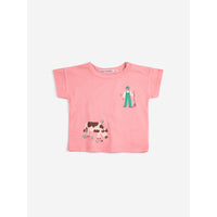 Bobo Choses Pink Farm Adventure Baby T-Shirt