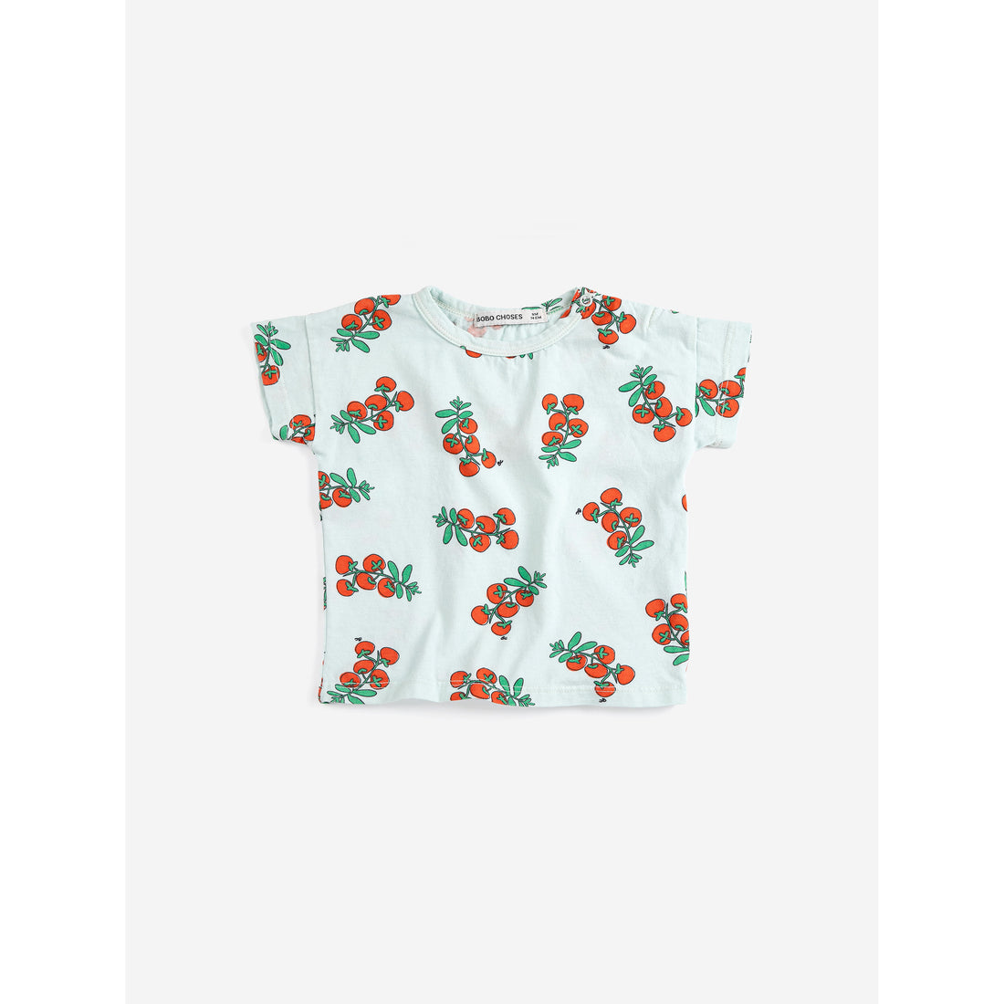 Bobo Choses Light Blue Tomatoes All Over Baby T-Shirt