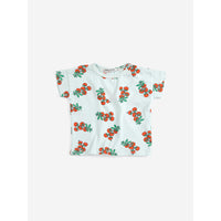 Bobo Choses Light Blue Tomatoes All Over Baby T-Shirt