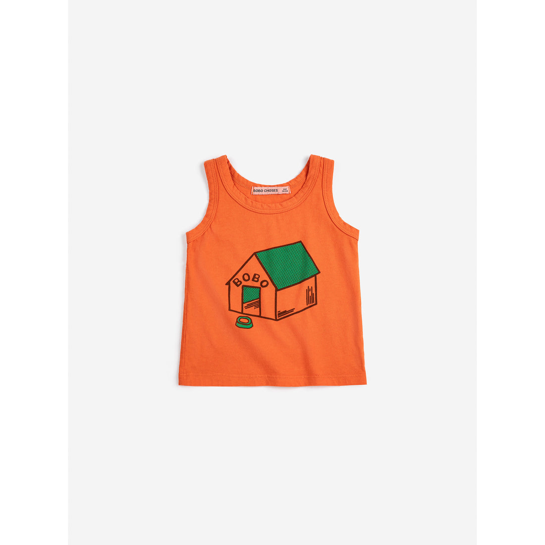 Bobo Choses Orange Pickles Is At Home Tank Baby Top