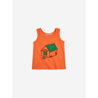 Bobo Choses Orange Pickles Is At Home Tank Baby Top