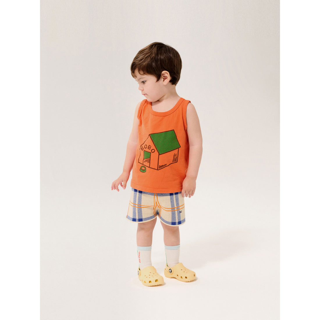 Bobo Choses Orange Pickles Is At Home Tank Baby Top