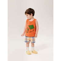 Bobo Choses Orange Pickles Is At Home Tank Baby Top