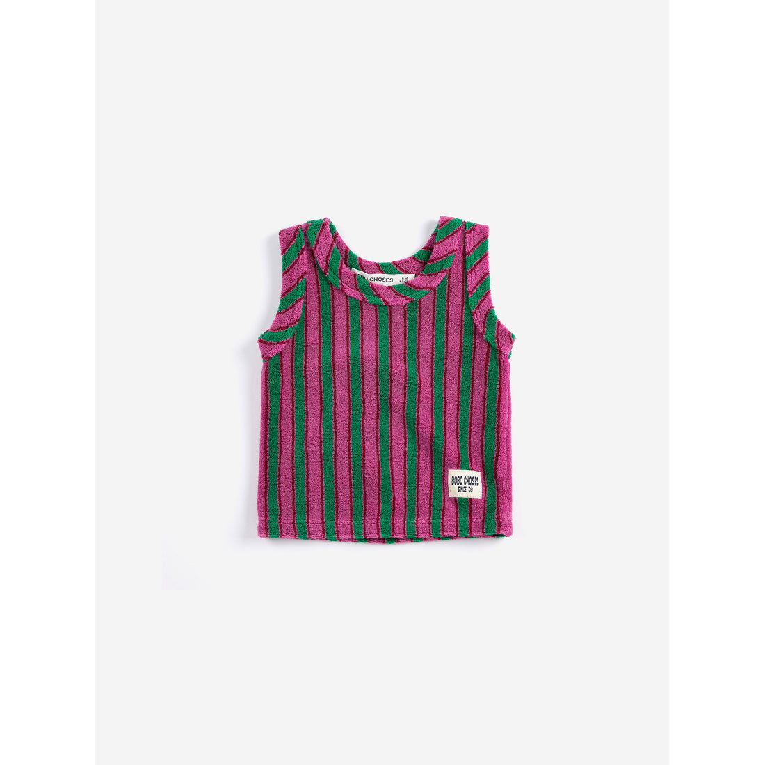 Bobo Choses Multicolor Striped Terry Baby Tank Top