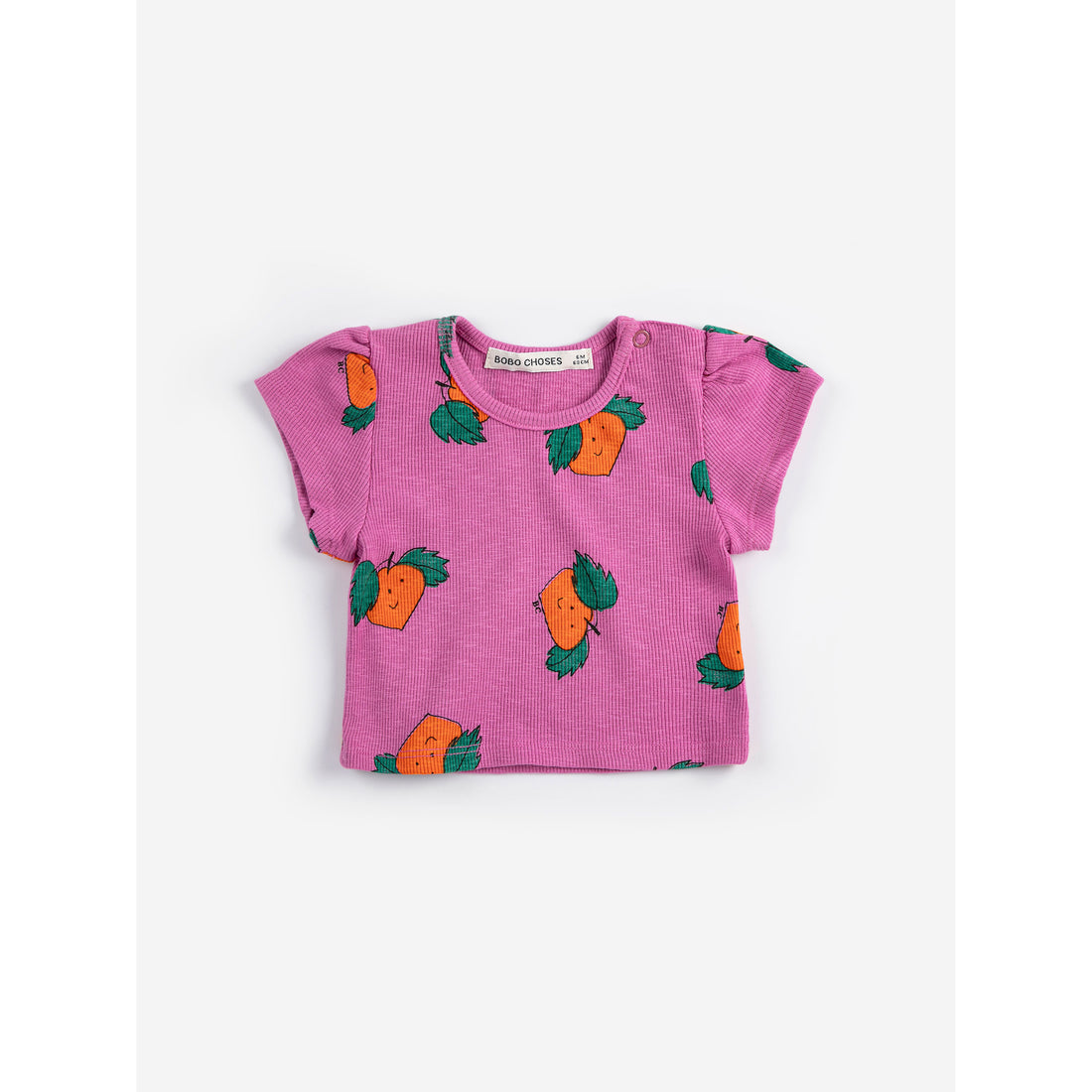 Bobo Choses Fuchsia Tangerine All Over Baby T-Shirt