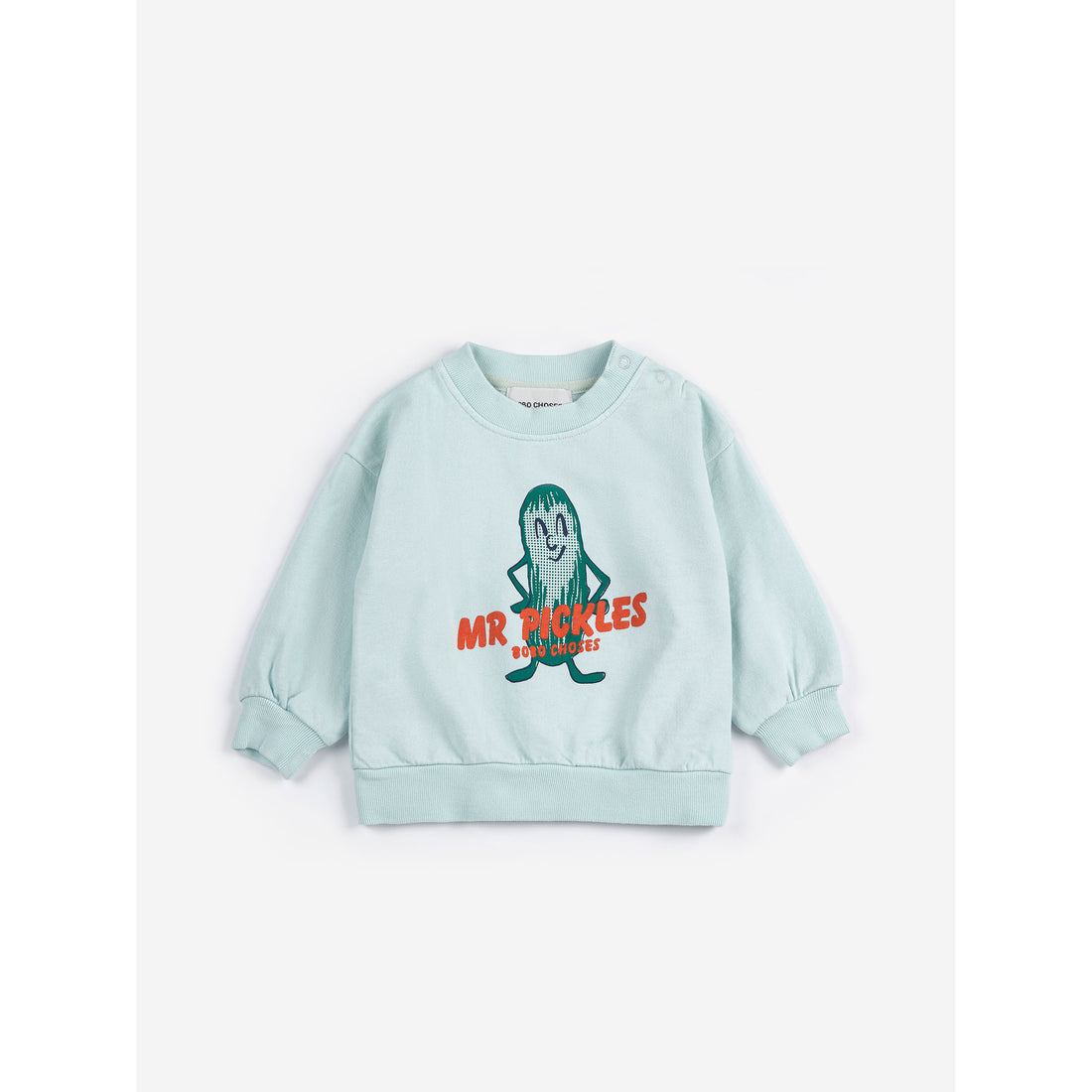 Bobo Choses Light Blue Pickles Baby Sweatshirt