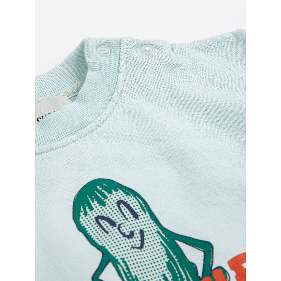 Bobo Choses Light Blue Pickles Baby Sweatshirt