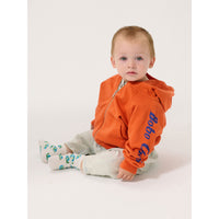 Bobo Choses Orange Bobo Choses Zipped Baby Hoddie