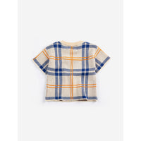 Bobo Choses White Tartan Knitted Baby T-Shirt