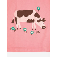 Bobo Choses Pink Farm Adventure T-Shirt