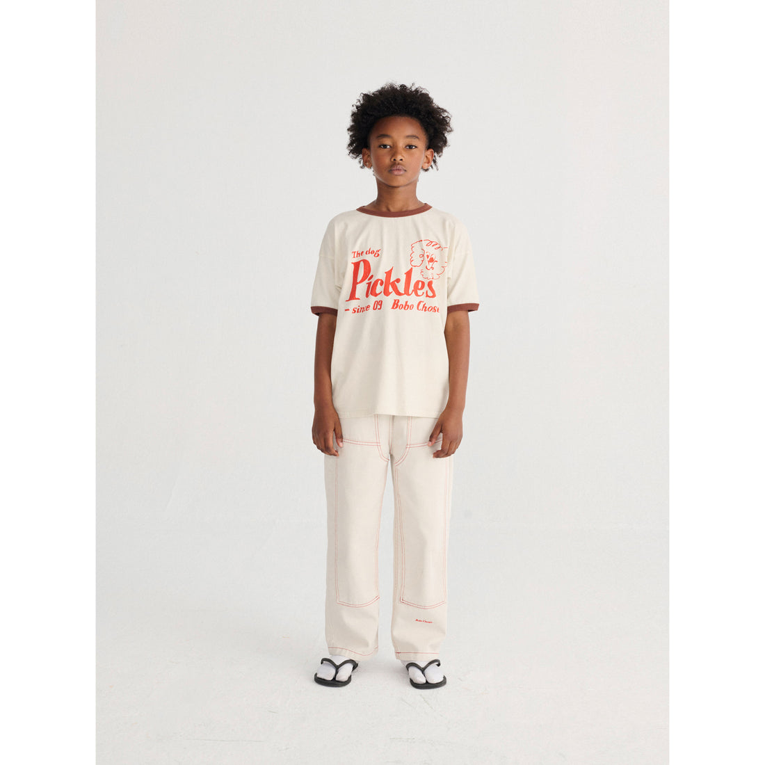 Bobo Choses Off White Dog T-Shirt
