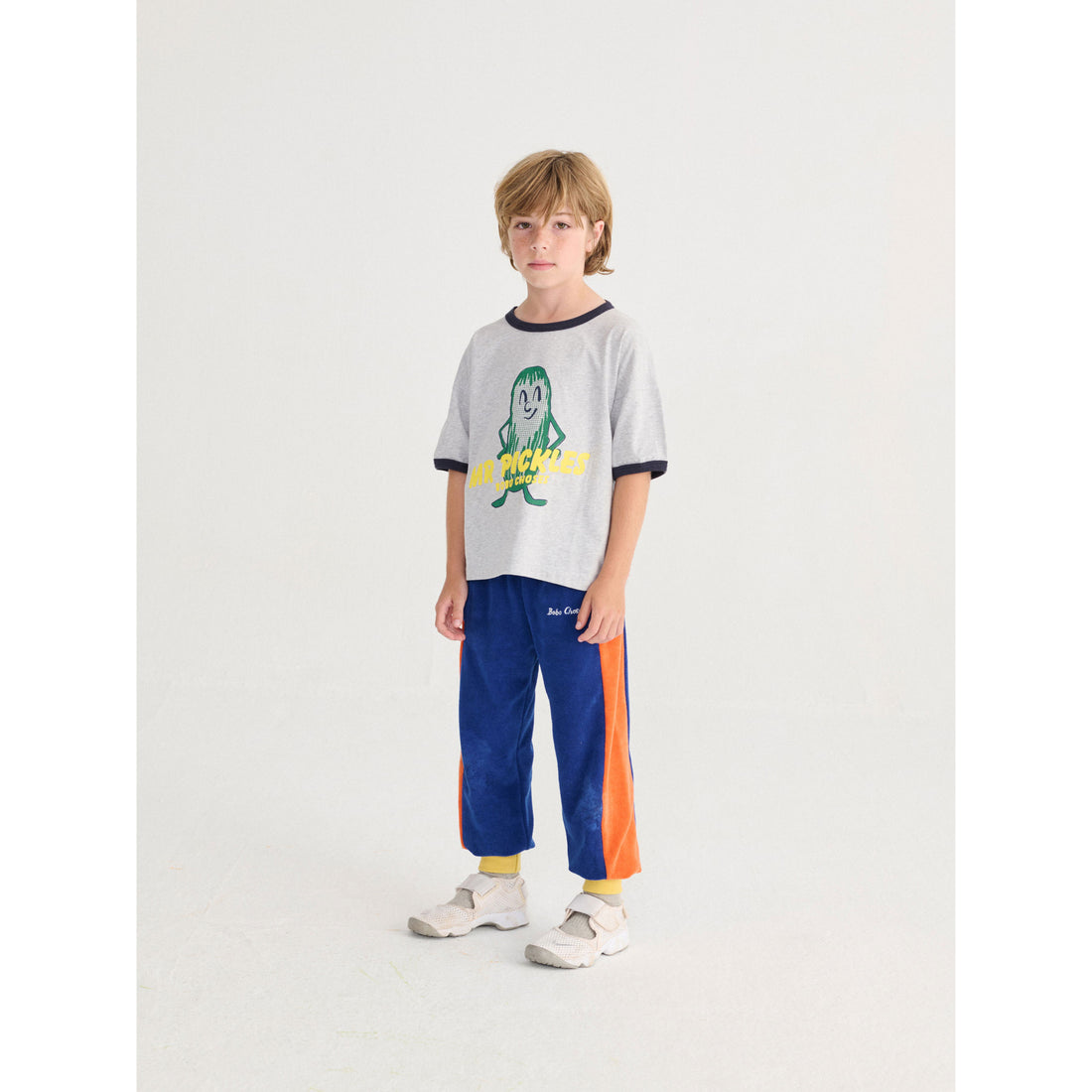 Bobo Choses Heather Grey Mr. Pickles T-Shirt