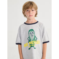 Bobo Choses Heather Grey Mr. Pickles T-Shirt