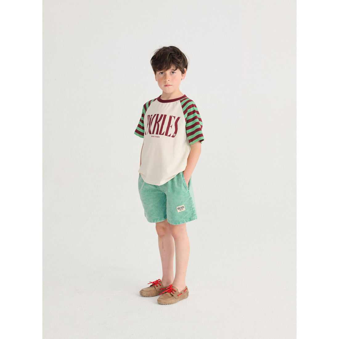 Bobo Choses Off White Pickles Raglan T-Shirt