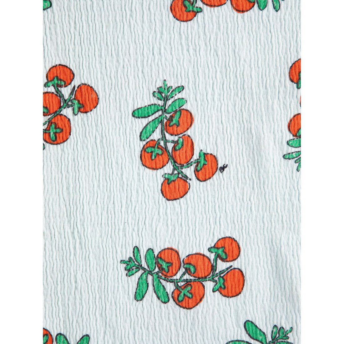 Bobo Choses Light Blue Tomatoes All Over Cropped T-Shirt