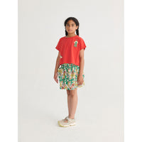 Bobo Choses Red Farm Adventure Cropped T-Shirt