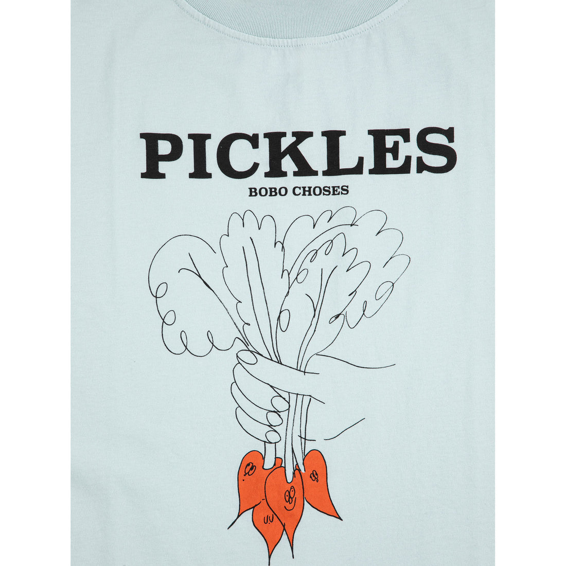 Bobo Choses Light Blue Vegetables Sleeveless T-Shirt