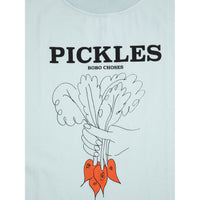 Bobo Choses Light Blue Vegetables Sleeveless T-Shirt