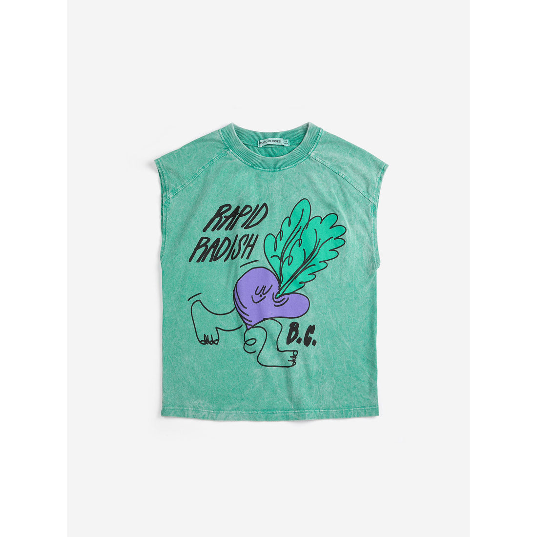 Bobo Choses Green Rapid Radish Sleeveless T-Shirt