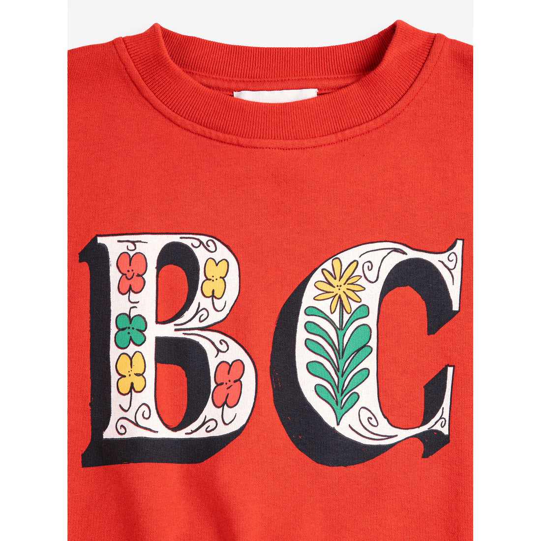 Bobo Choses Red Spring Letters Sweatshirt