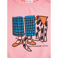 Bobo Choses Pink Dog Friendship Sweatshirt