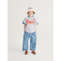 Bobo Choses Heather Grey Dog Sleeveless Sweatshirt