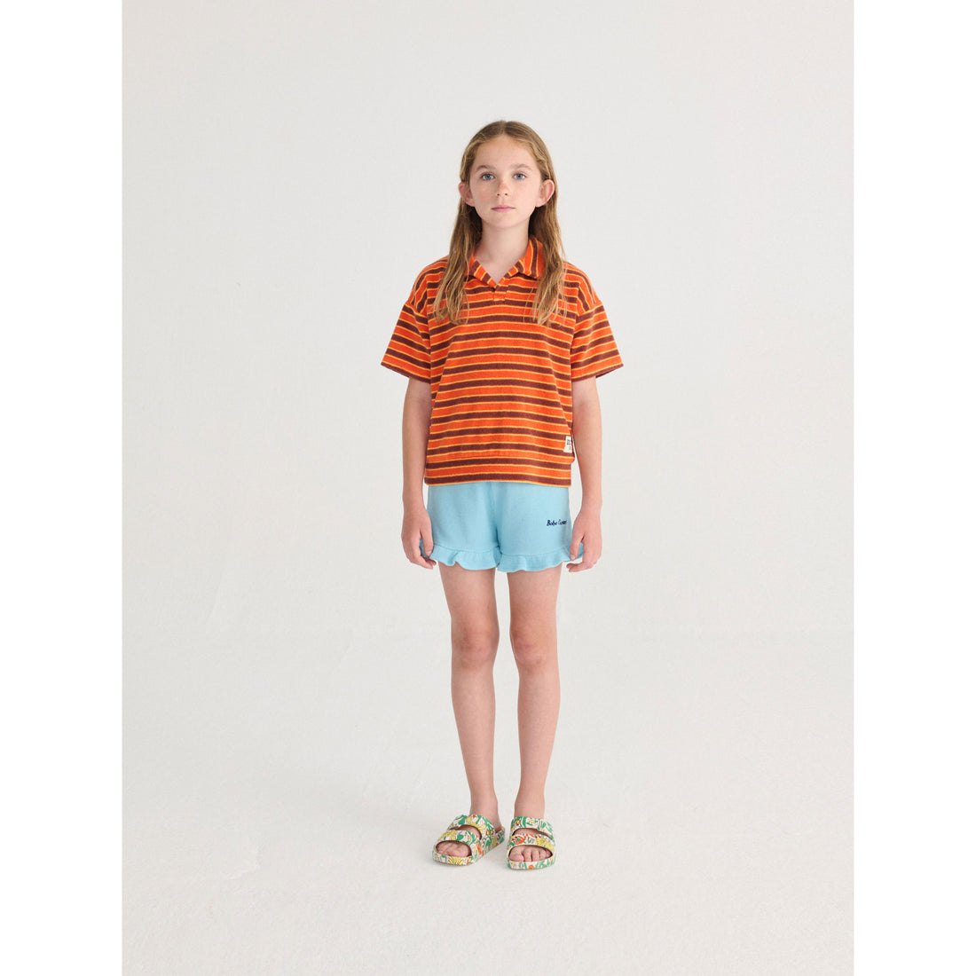 Bobo Choses Light Blue Bobo Choses Ruffled Shorts