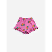 Bobo Choses Purple Tangerine All Over Ruffled Shorts