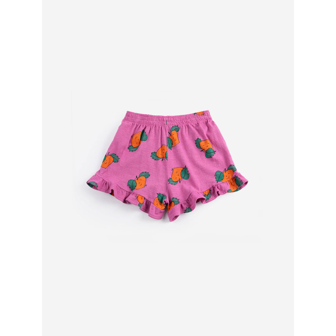 Bobo Choses Purple Tangerine All Over Ruffled Shorts