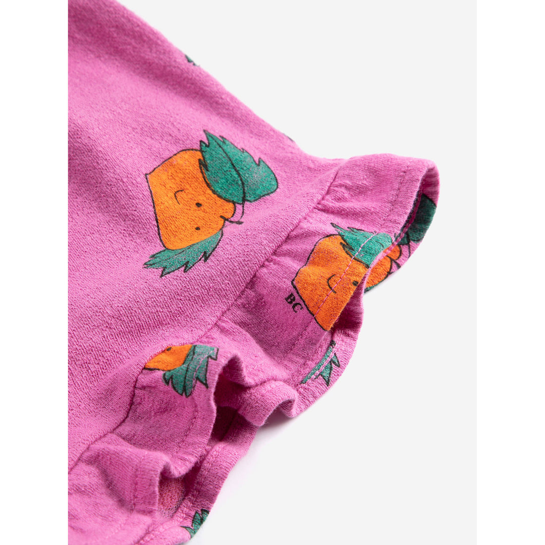 Bobo Choses Purple Tangerine All Over Ruffled Shorts