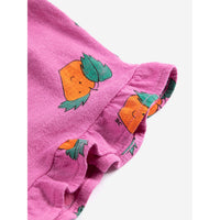 Bobo Choses Purple Tangerine All Over Ruffled Shorts