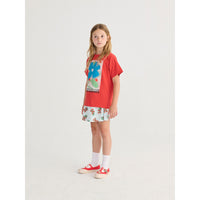 Bobo Choses Light Blue Tomatoes All Over Skirt