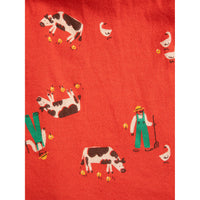 Bobo Choses Red Farm Adventure All Over Skirt