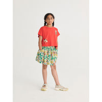 Bobo Choses Off White Color Herbalist All Over Woven Skirt
