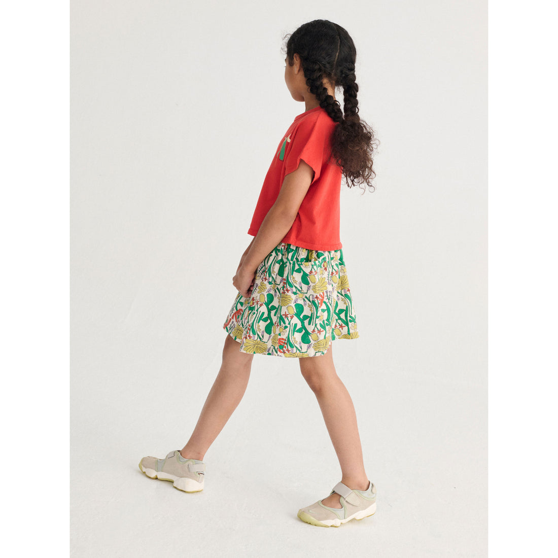 Bobo Choses Off White Color Herbalist All Over Woven Skirt
