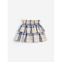 Bobo Choses Off White Tartan Woven Skirt