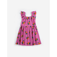 Bobo Choses Purple Tangerine All Over Ruffled Dress