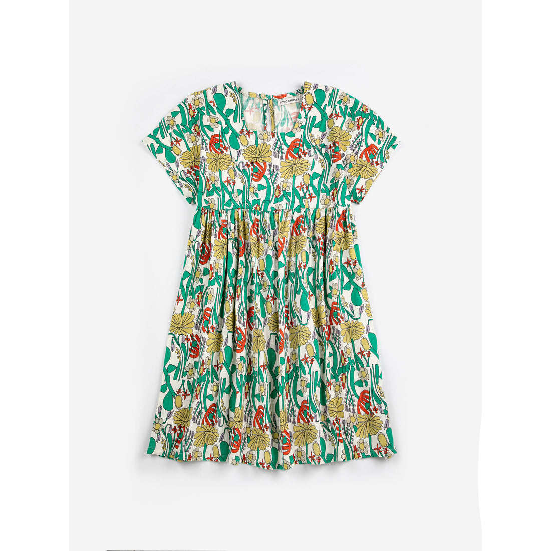Bobo Choses Off White Color Herbalist All Over Woven Dress