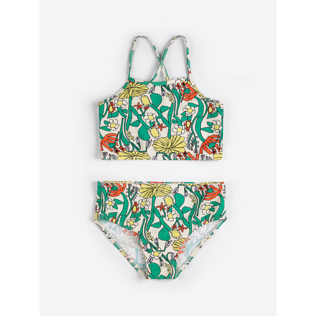 Bobo Choses Off White Color Herbalist All Over Bikini