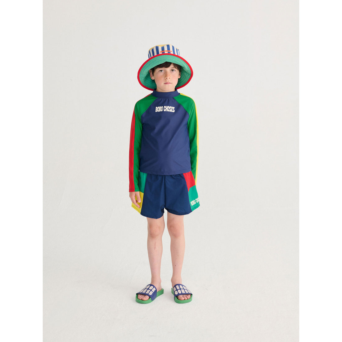 Bobo Choses Multicolor Bobo Choses Color Block Swim T-Shirt